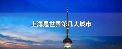 ​上海是世界第几大城市排名 中国上海是世界第几大城市