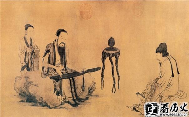 伯牙鼓琴画