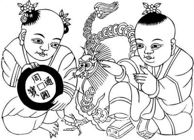 ​年画简笔画(年画简笔画彩色)
