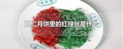 ​五仁月饼 红丝绿丝 五仁月饼红绿丝是啥