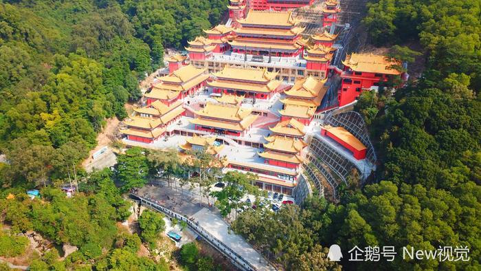 震撼!原来这个角度看大岭山观音寺说那么宏伟!