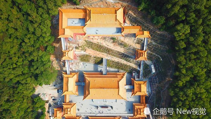 震撼!原来这个角度看大岭山观音寺说那么宏伟!