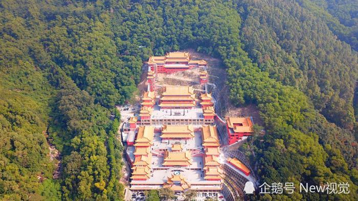 震撼!原来这个角度看大岭山观音寺说那么宏伟!