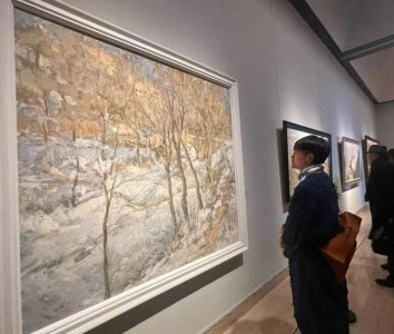 ​20年来在黄河沿岸创作，钟剑秋个展在中国美术馆展出