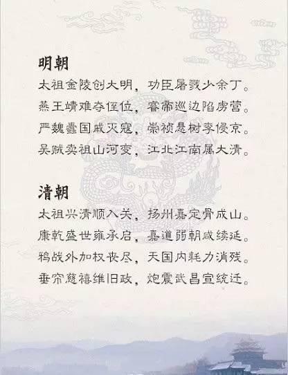 超级历史口诀：三皇五帝到清末！5分钟搞定