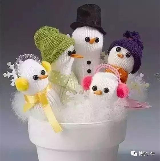 几款简单好看冬天“雪人”小手工,让冬天更可爱一些!