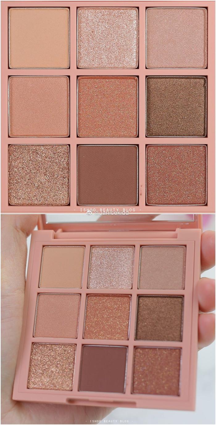 3CE MOOD RECIPE MULTI EYE COLOR PALETTE-OVERTAKE眼影盘试色
共9种