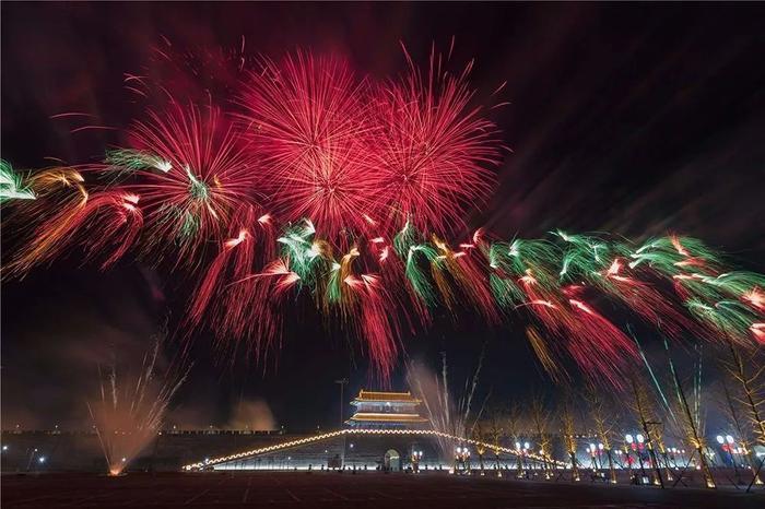 正定｜爆竹声声辞旧岁，璀璨烟花迎新春
