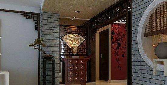 进门屏风隔断效果图