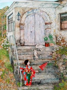 ​日本插画师辻川奈美笔下恬静、平凡的四季。