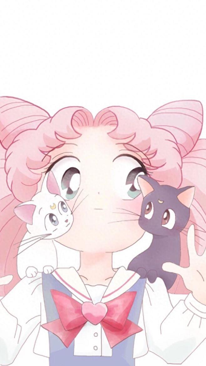可爱风美少女战士粉色壁纸系列
