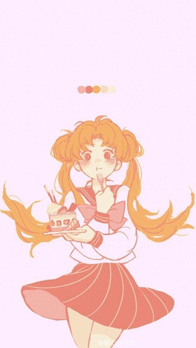 可爱风美少女战士粉色壁纸系列