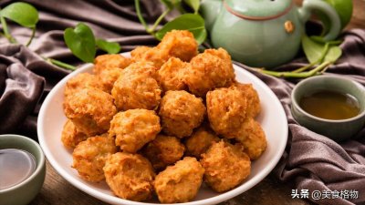 ​炸萝卜丸子，不焦不脆还黏牙？别急，教你饭店不外传配方，超好吃