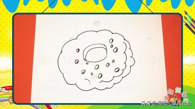 3张经典的饼干手绘简笔画,孩子最喜欢模仿了!