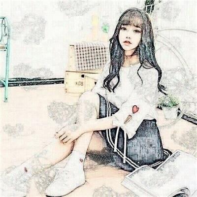 素描头像女生唯美伤感非主流