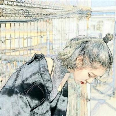 素描头像女生唯美伤感非主流