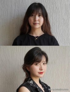 ​脸形矫正化妆-圆脸形的化妆方法