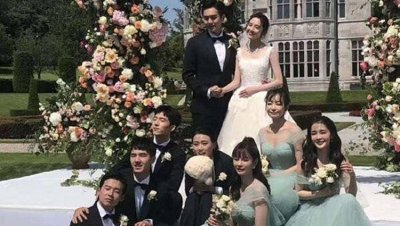 ​张若昀唐艺昕举行婚礼，高颜值伴郎伴娘团齐亮相