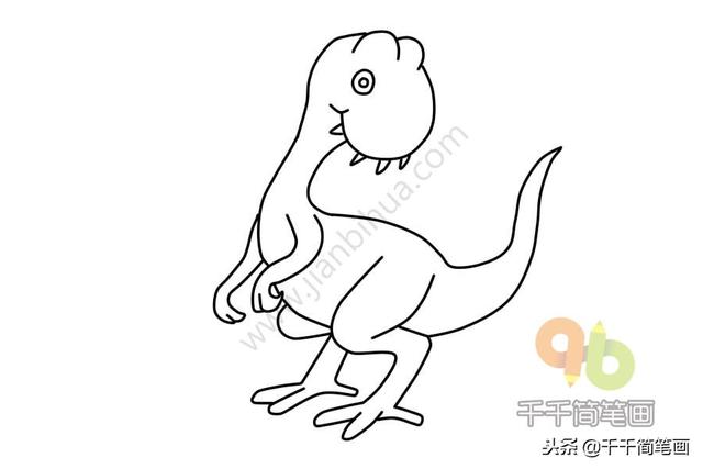 恐龙简笔画大全简单易学(恐龙简笔画教程)(1)