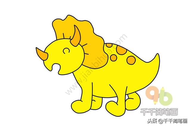 恐龙简笔画大全简单易学(恐龙简笔画教程)(10)