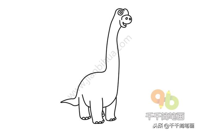 恐龙简笔画大全简单易学(恐龙简笔画教程)(7)