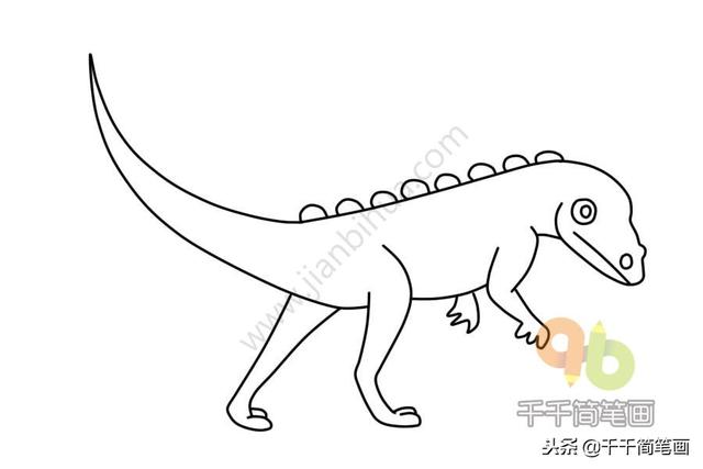 恐龙简笔画大全简单易学(恐龙简笔画教程)(3)