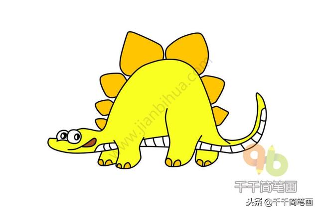 恐龙简笔画大全简单易学(恐龙简笔画教程)(22)