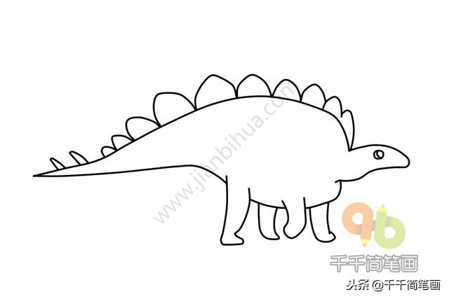 恐龙简笔画大全简单易学(恐龙简笔画教程)(19)