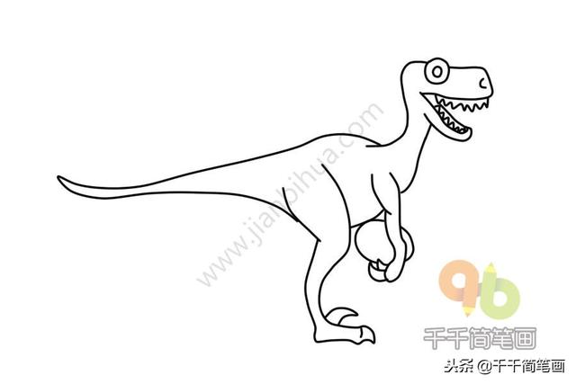 恐龙简笔画大全简单易学(恐龙简笔画教程)(13)