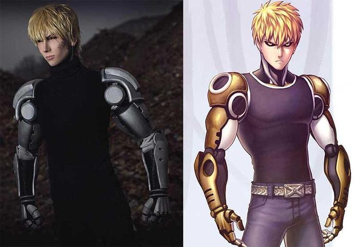 一拳超人走心真人版，娘化的埼玉羞答答，半机械人杰诺斯神还原！