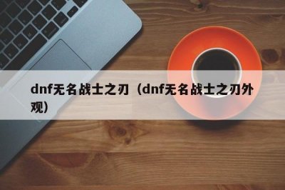 ​dnf无名战士之刃（dnf无名战士之刃外观）