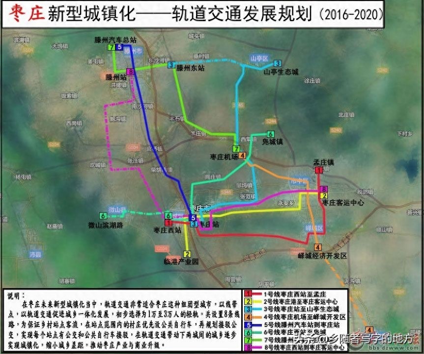 高清!山东省枣庄市城市总体规划图,枣庄人收藏了