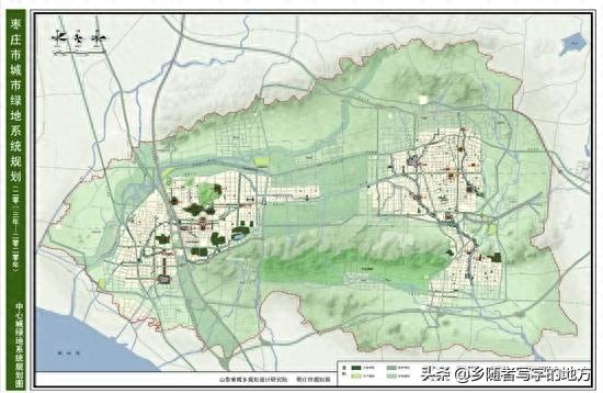 高清!山东省枣庄市城市总体规划图,枣庄人收藏了