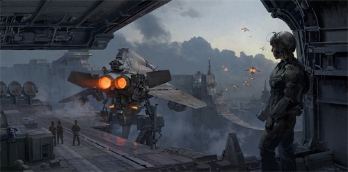 一组画面宏伟的科幻题材插画作品欣赏！有很多脑洞大开的创意设计