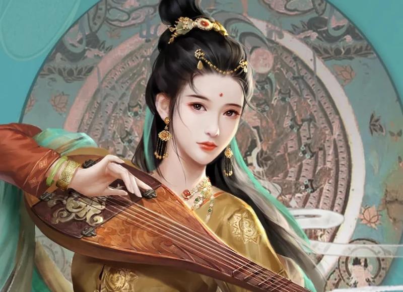 一个女的开始打扮自己